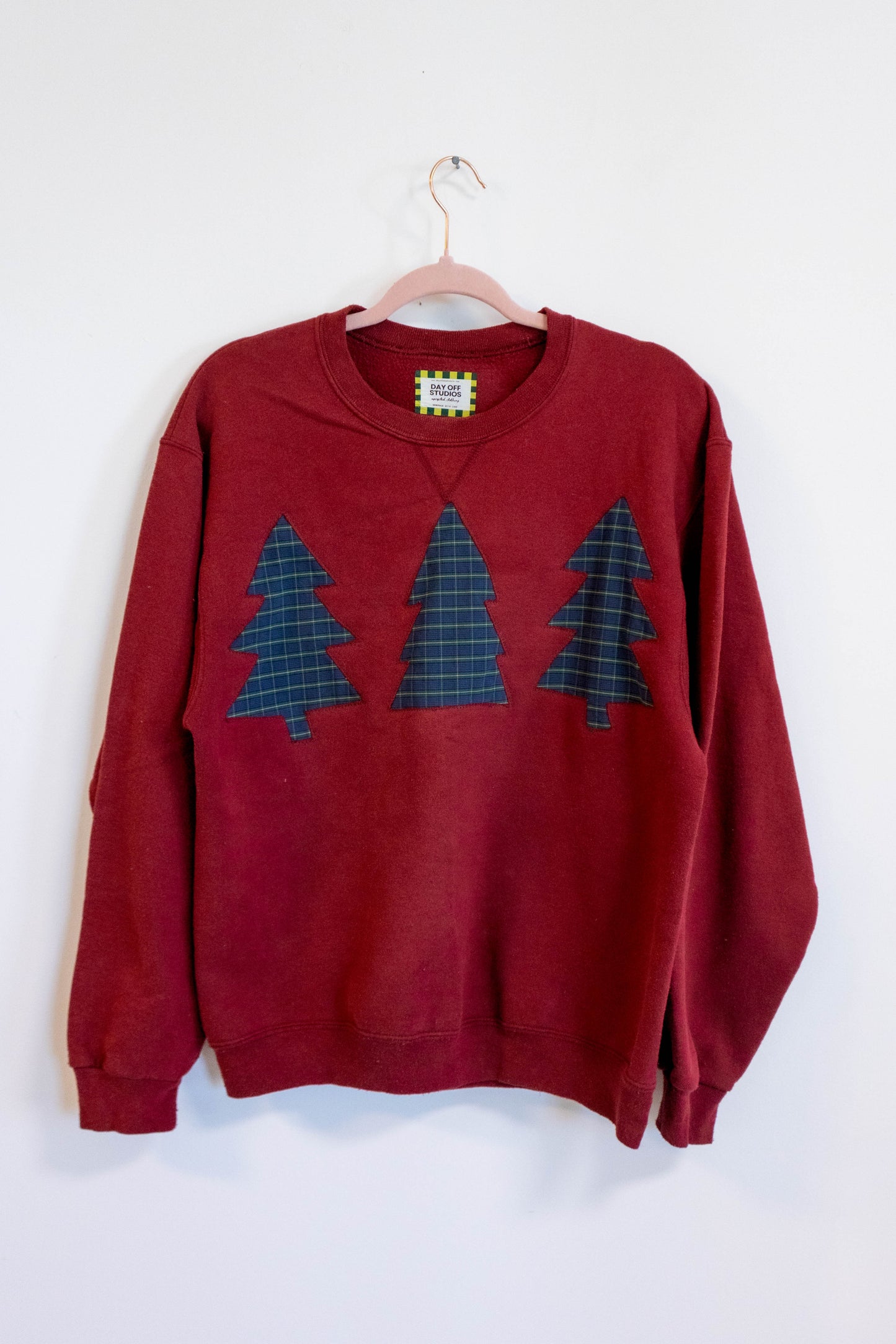 Flannel Forest Festive Crewneck - Small