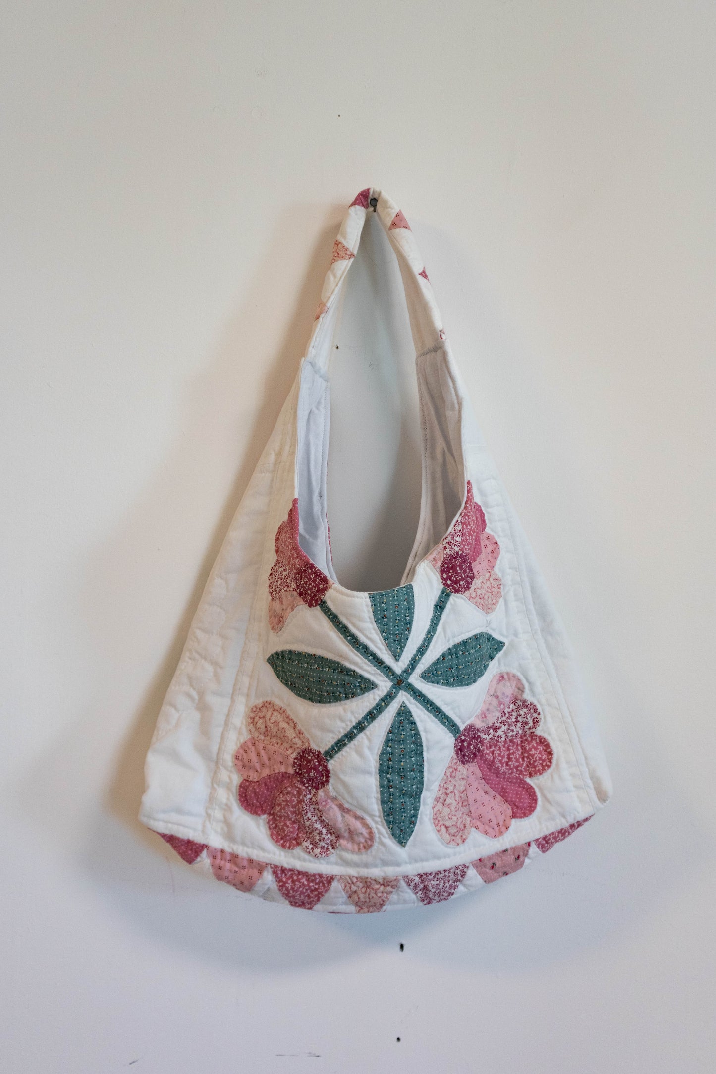 Patchwork Petals Hobo Bag