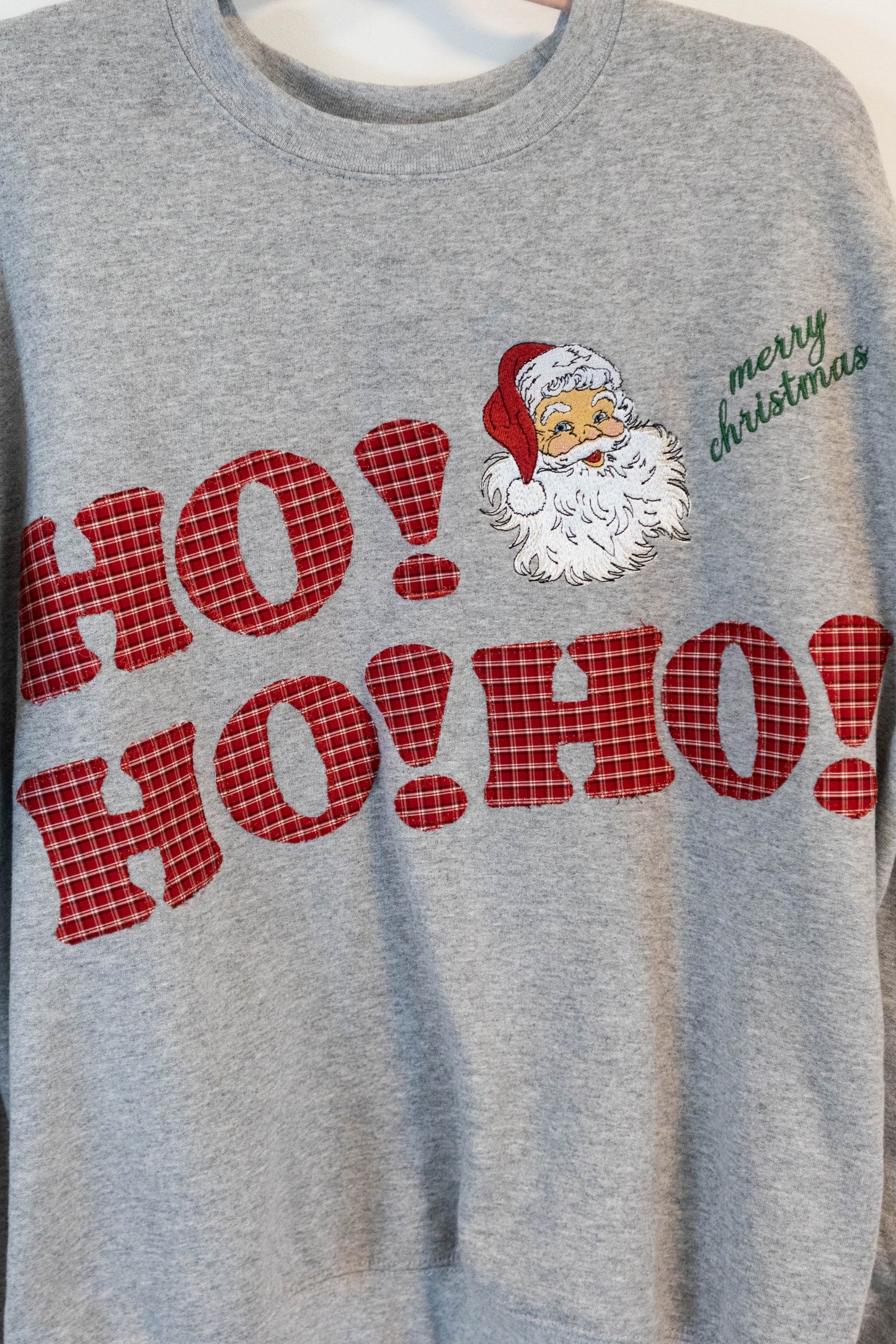 “HO! HO! HO!” Christmas Sweatshirt - Medium
