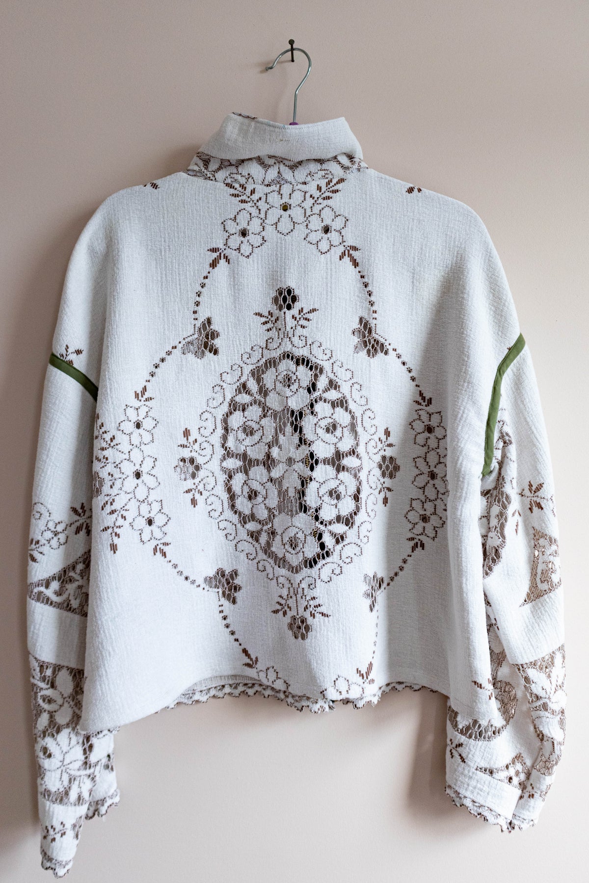 Heirloom Lace Tablecloth Track Jacket