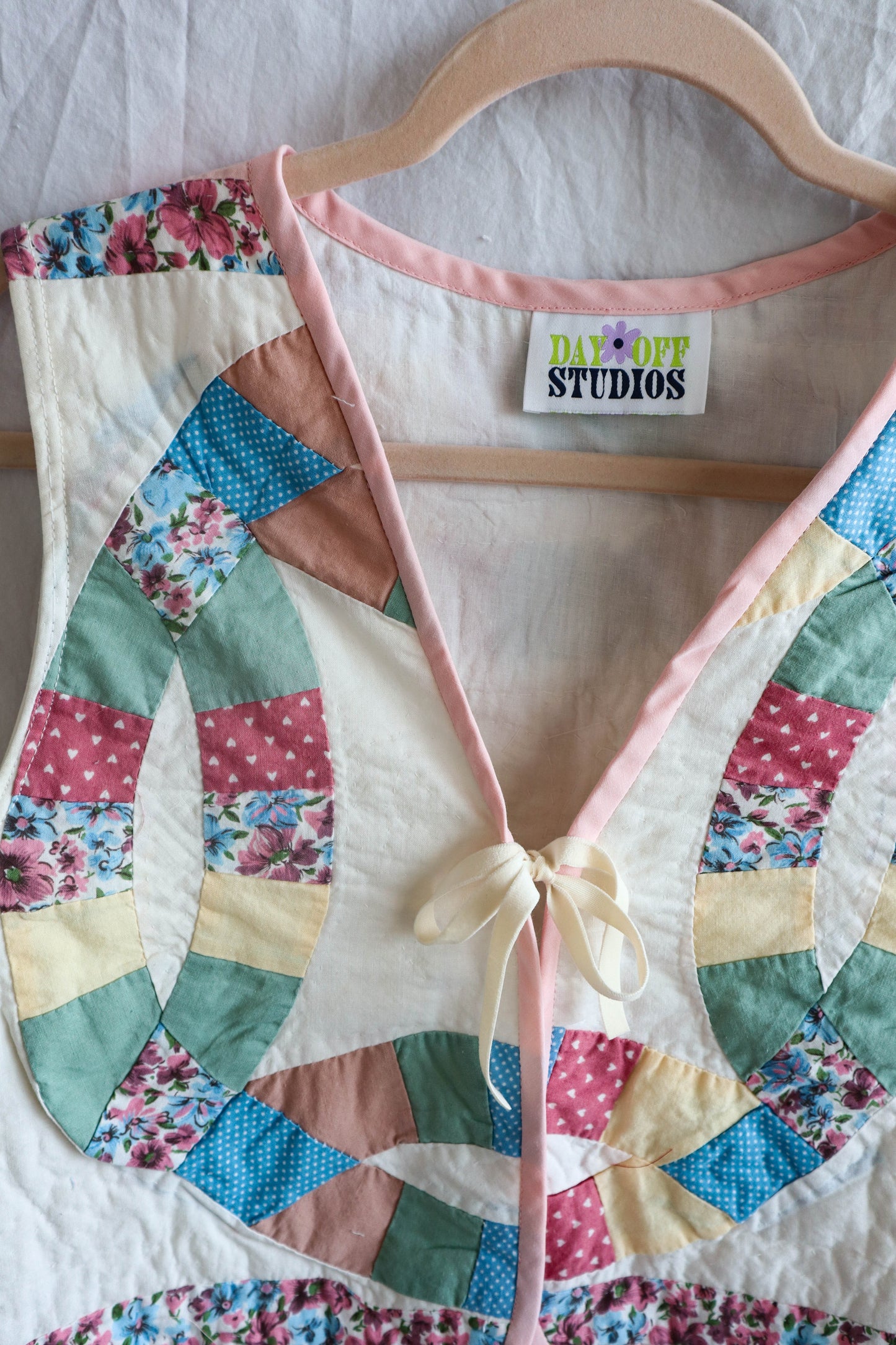 Upcycled Wedding Ring Quilt Vest