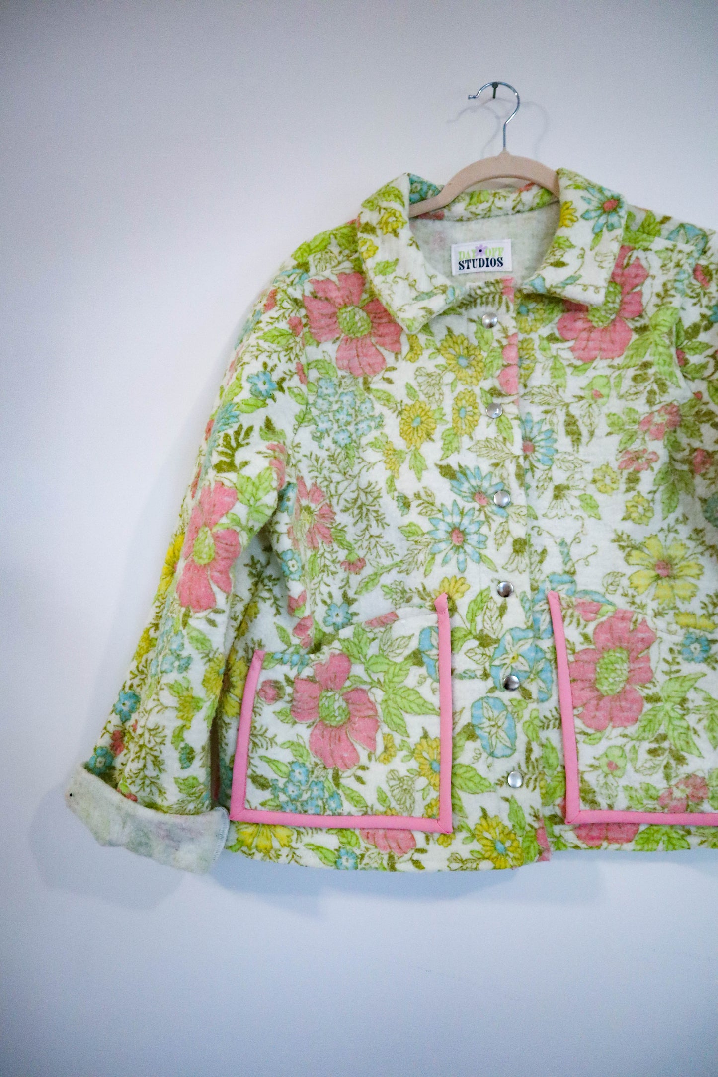 Floral Wool Jacket (Upcycled)
