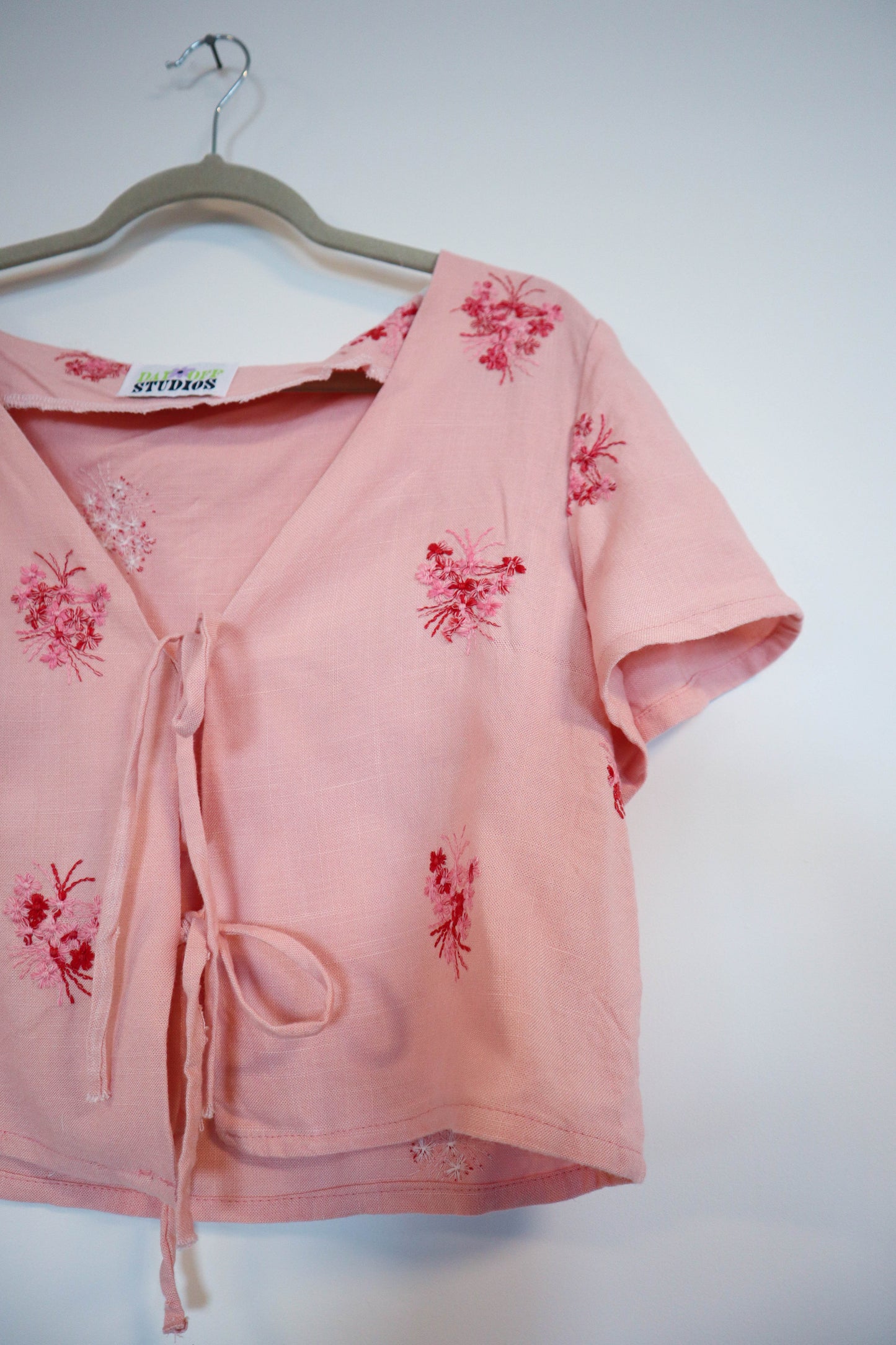 Vintage Embroidered Linen Top