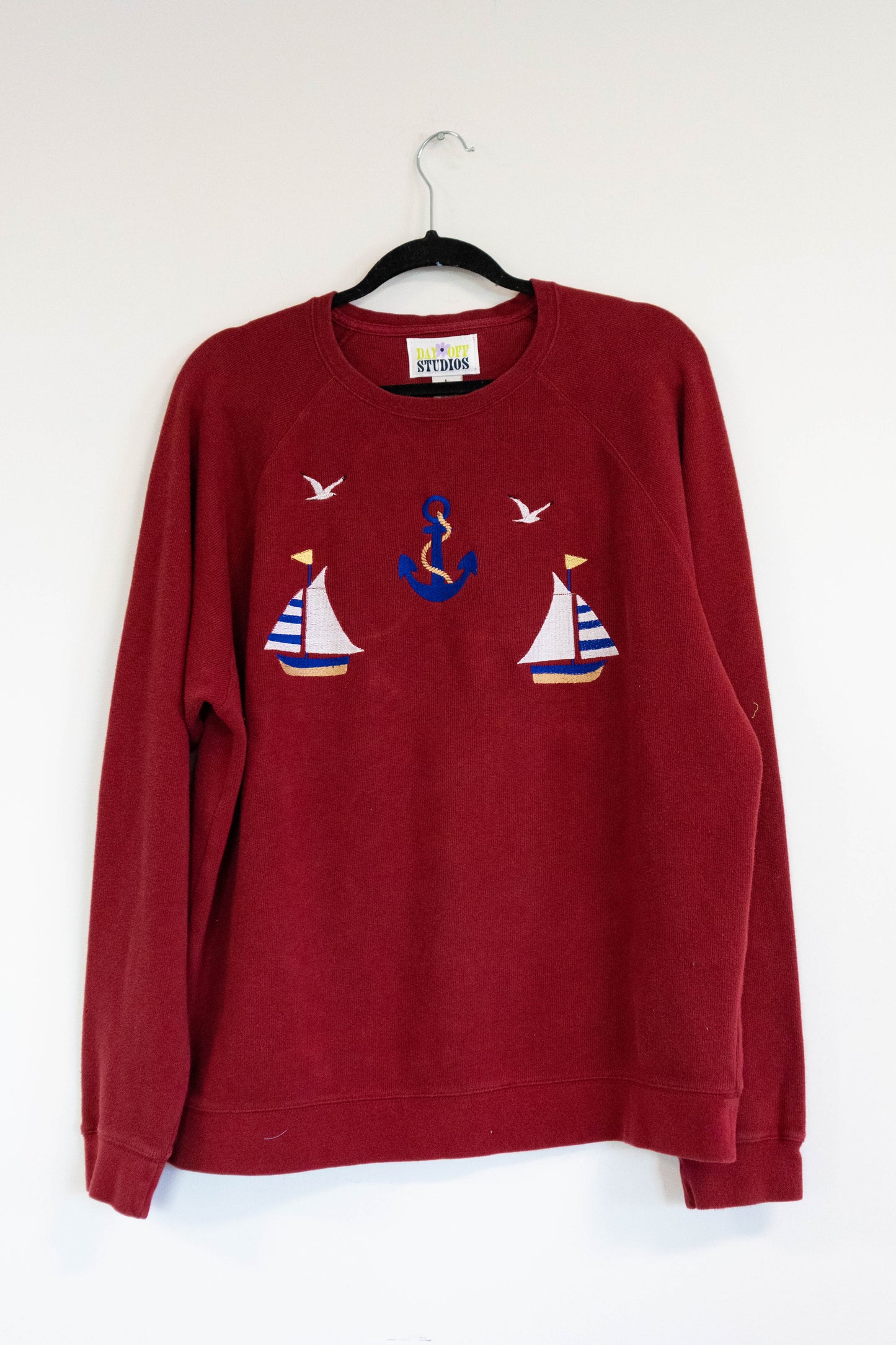Vintage Inspired Sailor Crew Neck - Large/XL