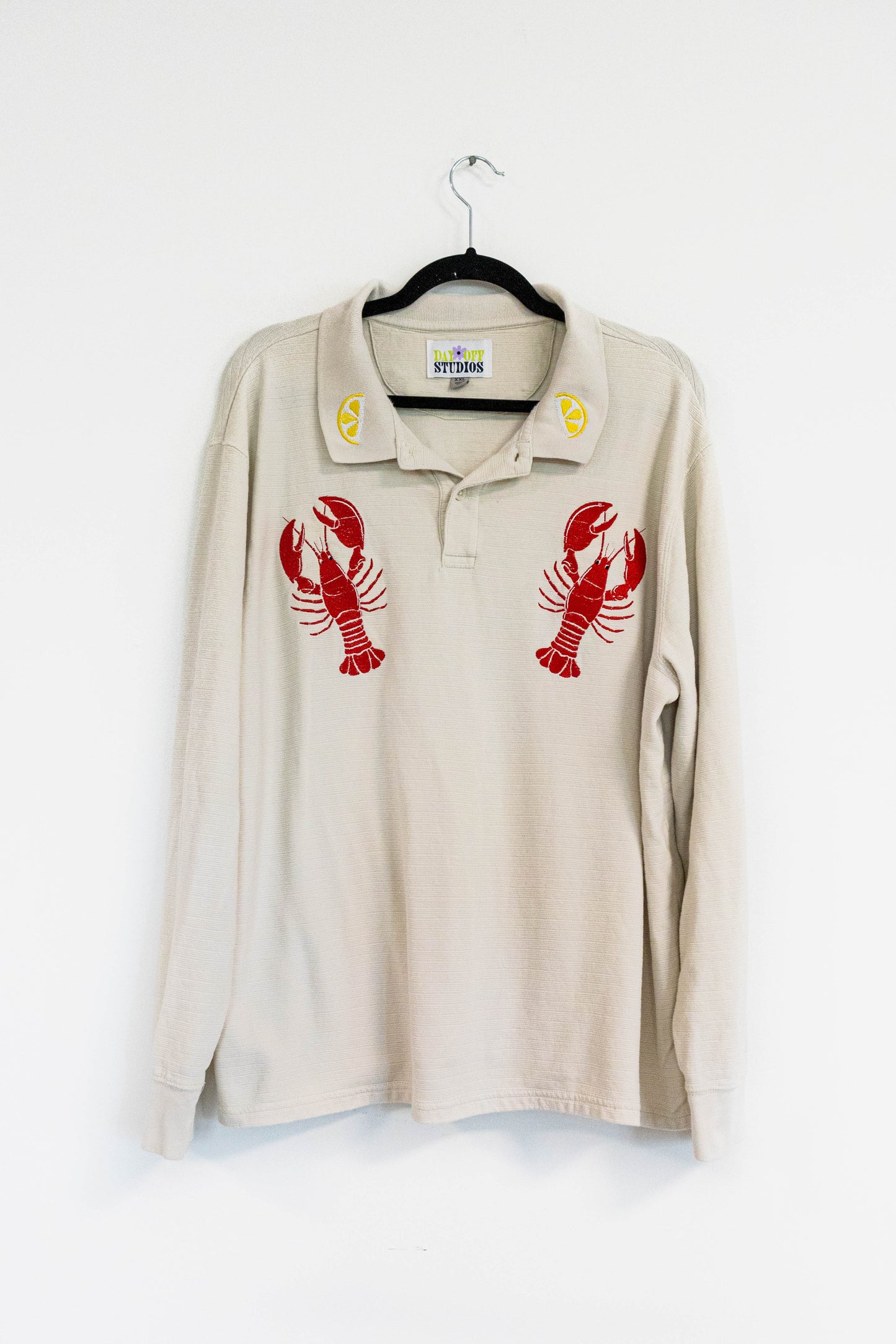Lobster & Lemons Embroidered Sweater