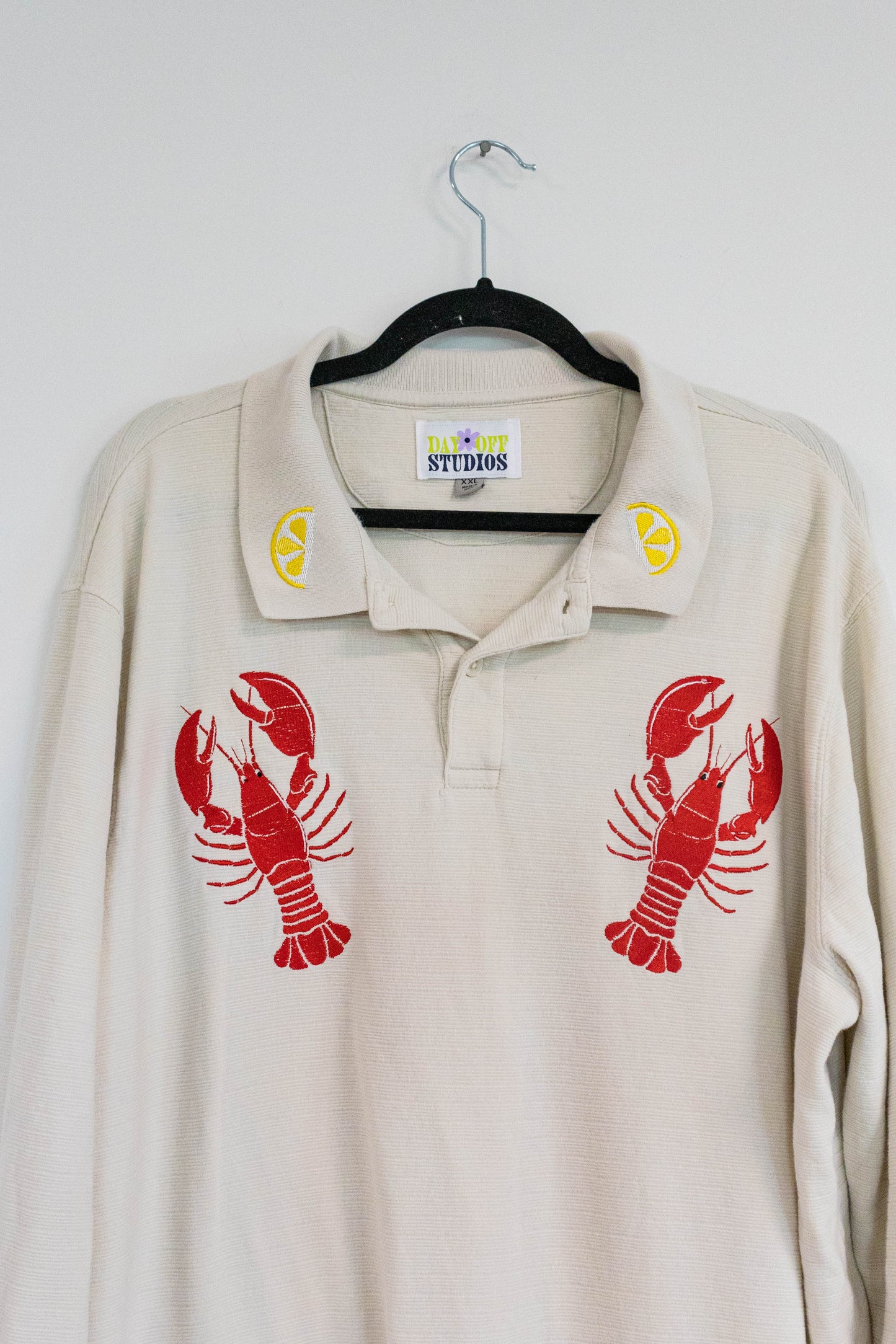 Lobster & Lemons Embroidered Sweater