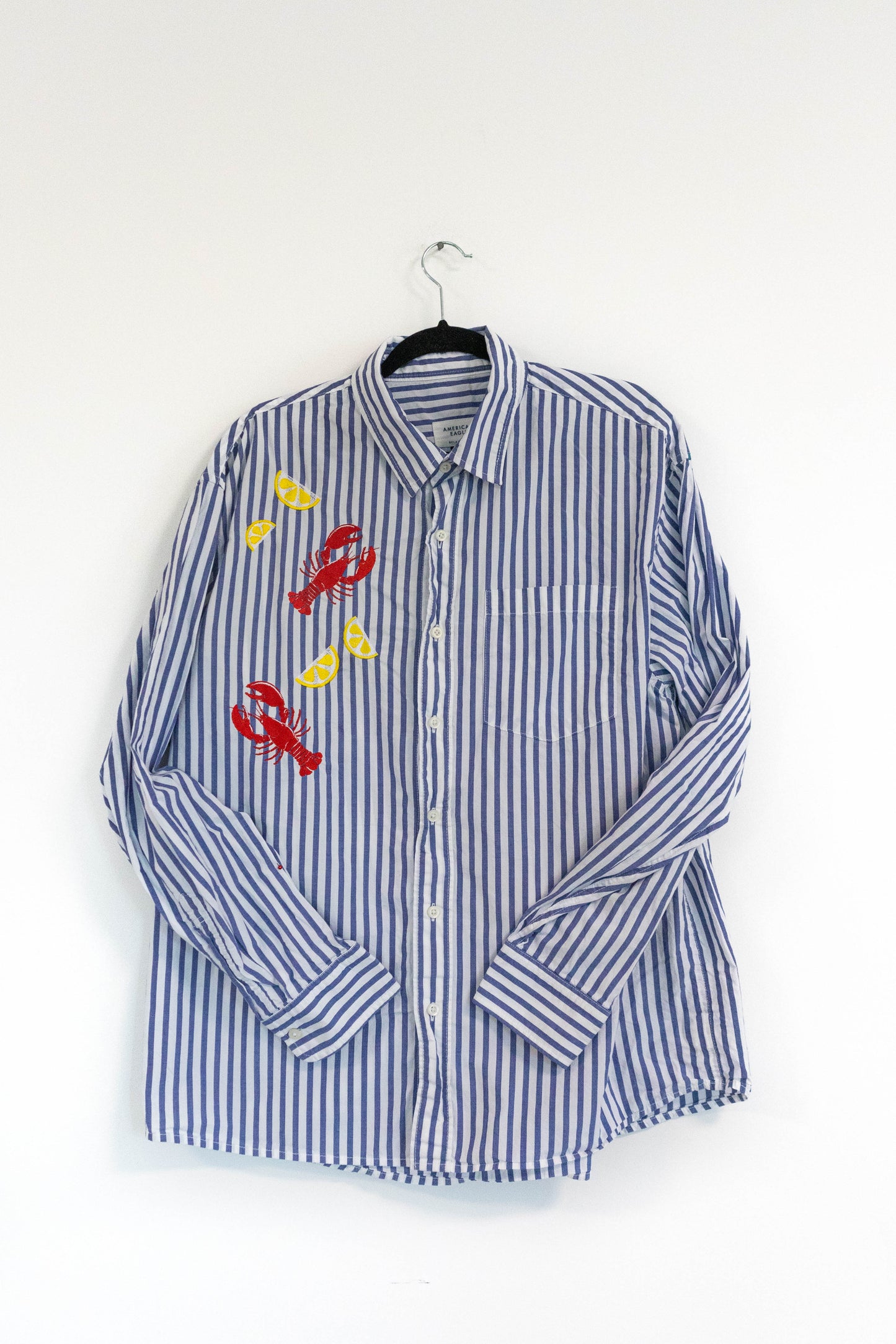 Upcycled Lobster & Lemon Button Down – One of a Kind