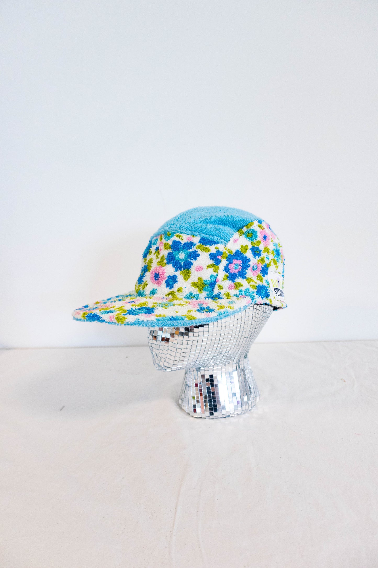 Upcycled Vintage Floral 5-Panel Hat