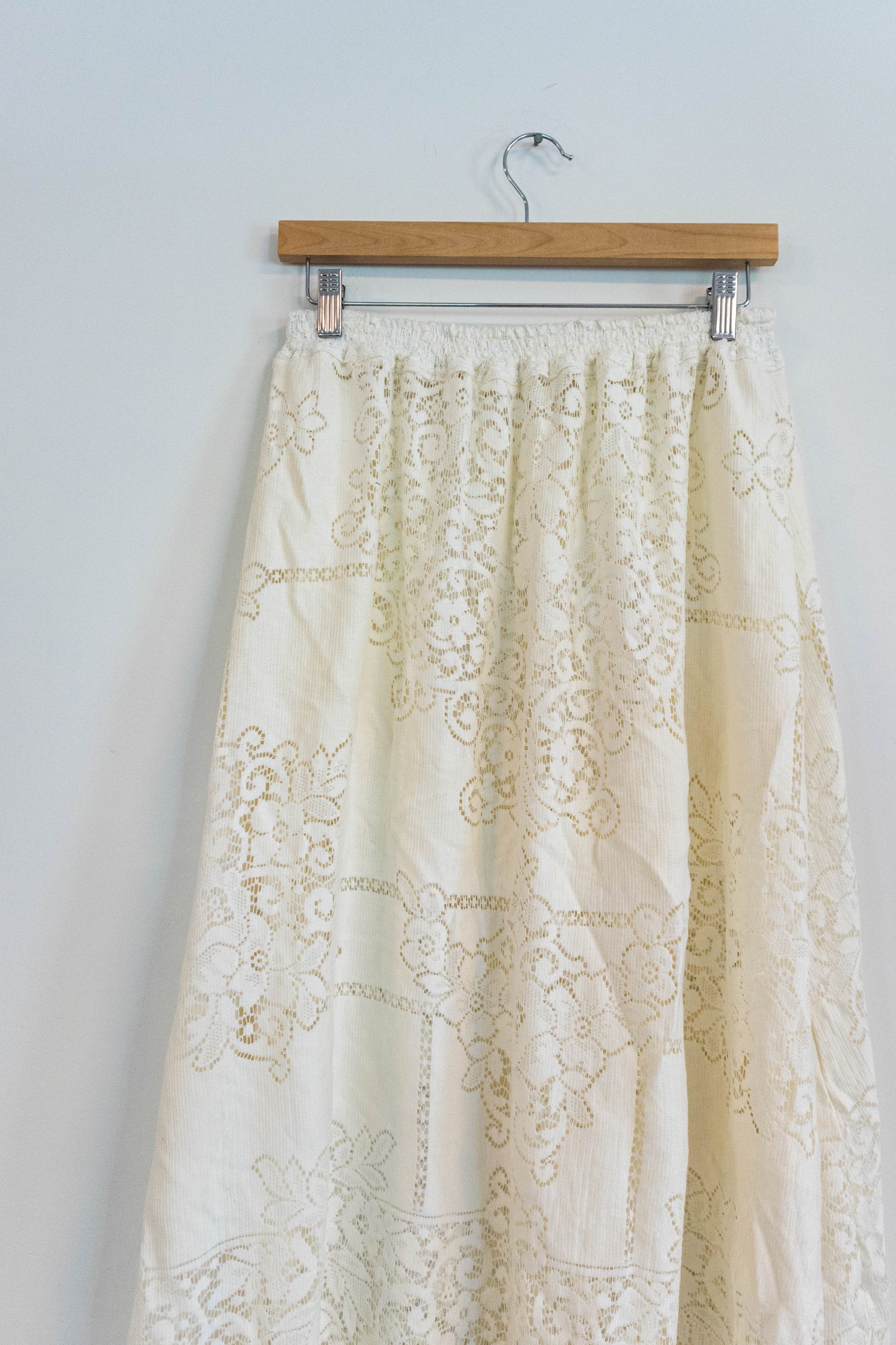 Vintage Lace Tablecloth Skirt
