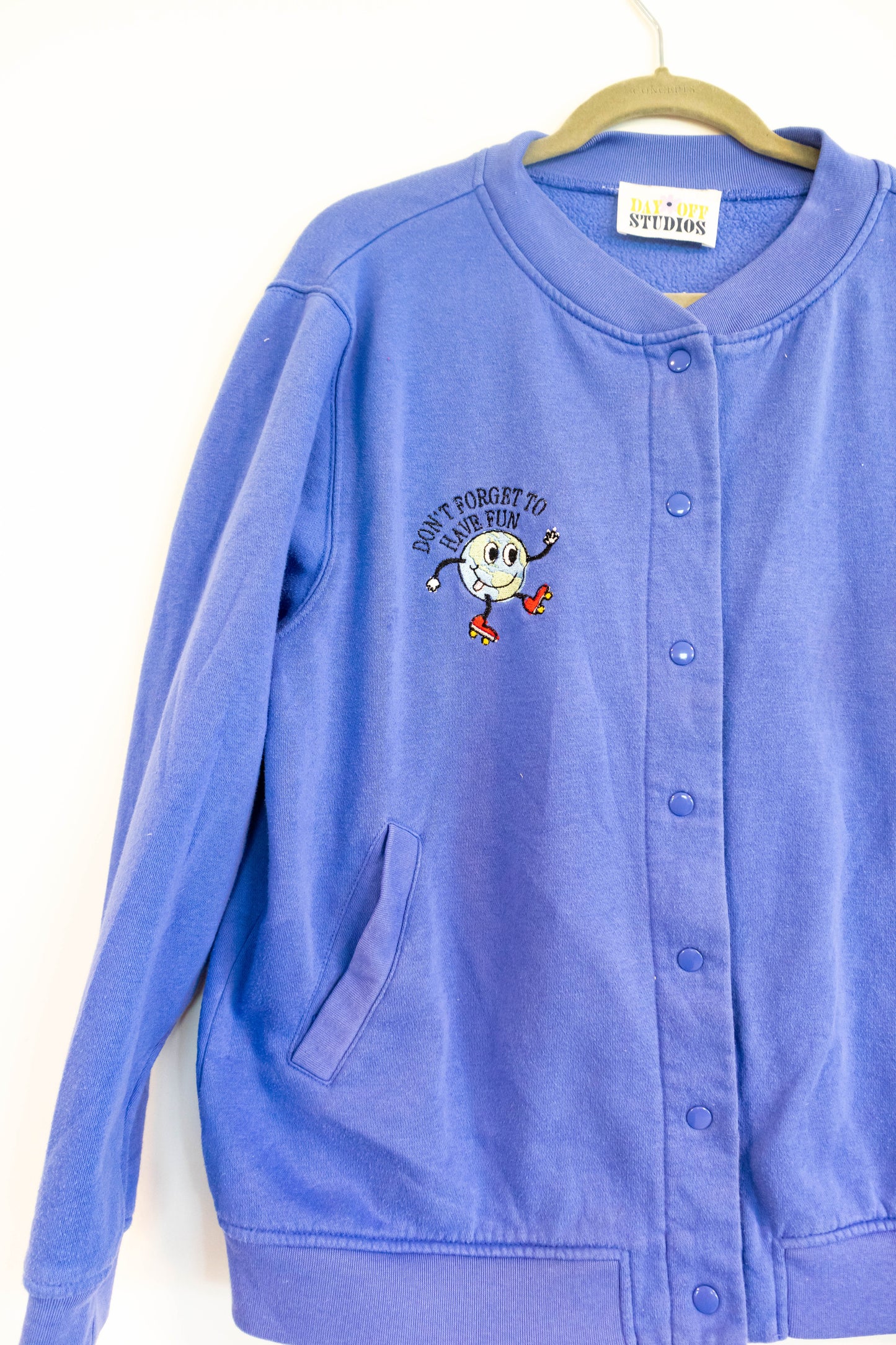 "Dont Forget to Have Fun" Embroidered Sweater