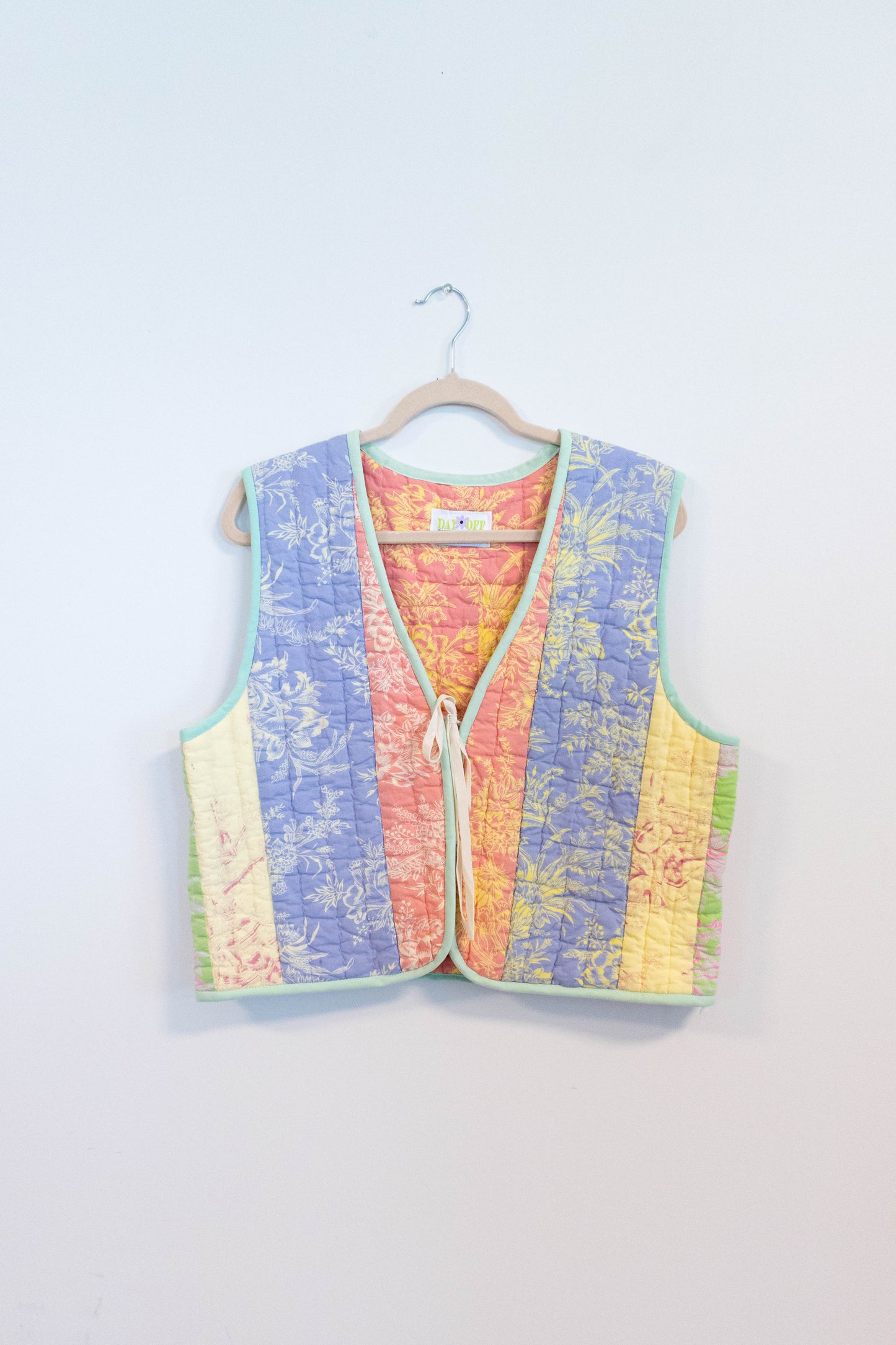 Upcycled Quilted Multicolor Vest