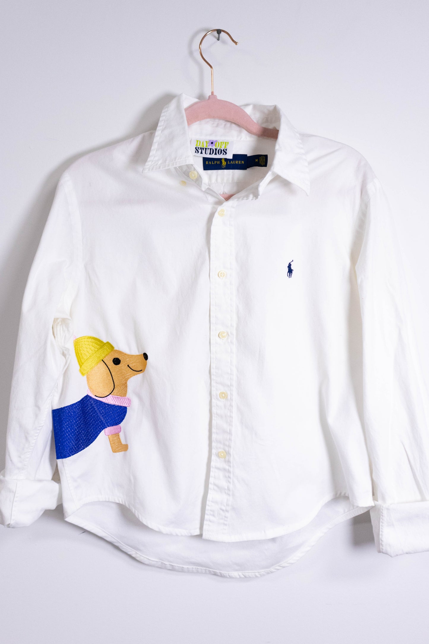 Upcycled Ralph Lauren Dachshund Shirt