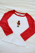 Embroidered Beer Bear Raglan Tee