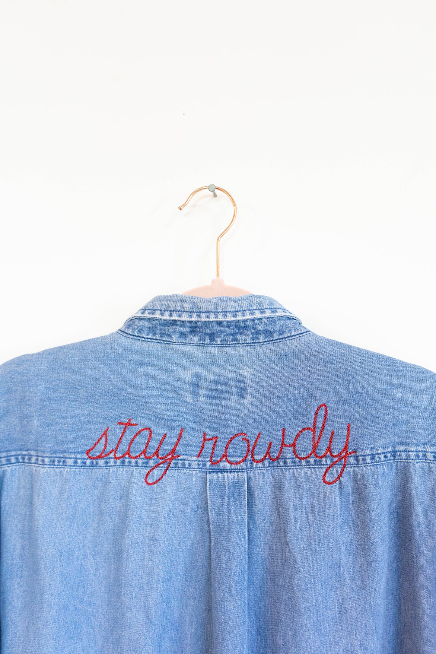 Stay Rowdy Denim Shirt - XL