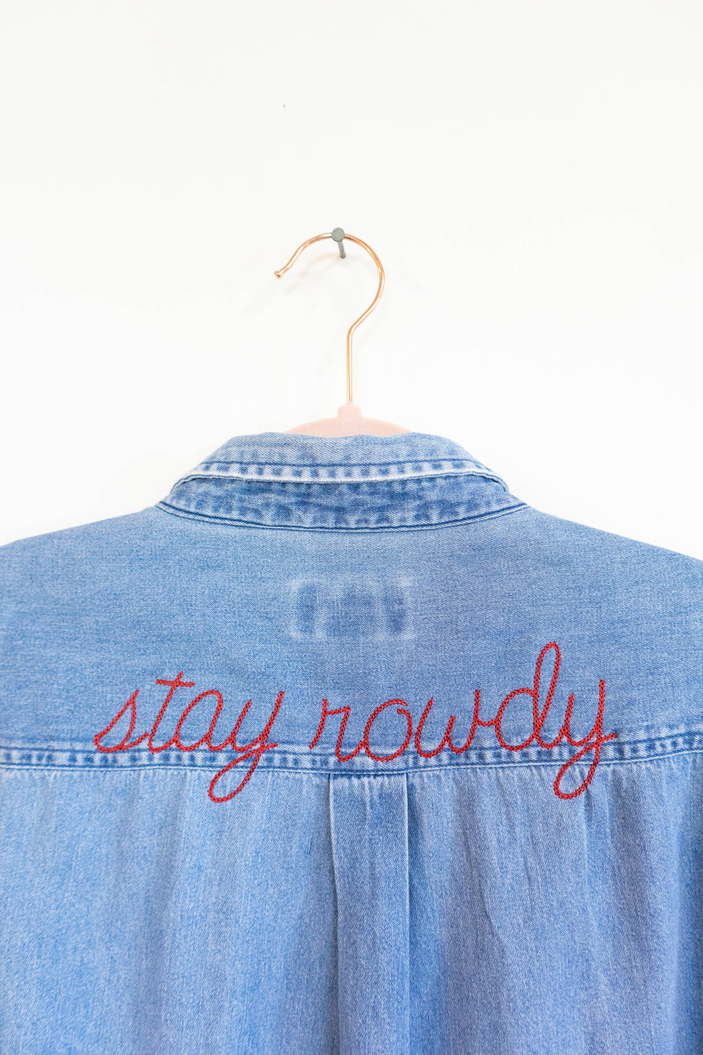 Stay Rowdy Denim Shirt - XL