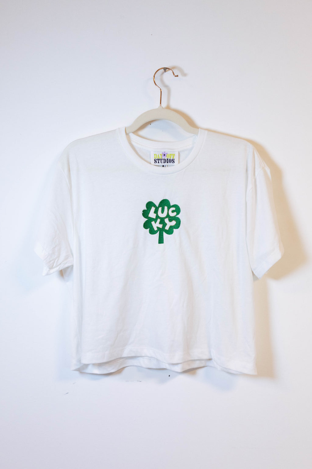Lucky Clover Embroidered Tee