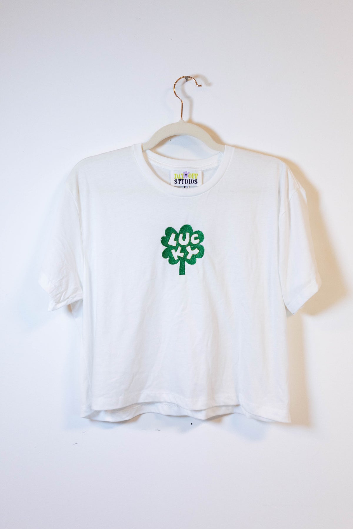 Lucky Clover Embroidered Tee