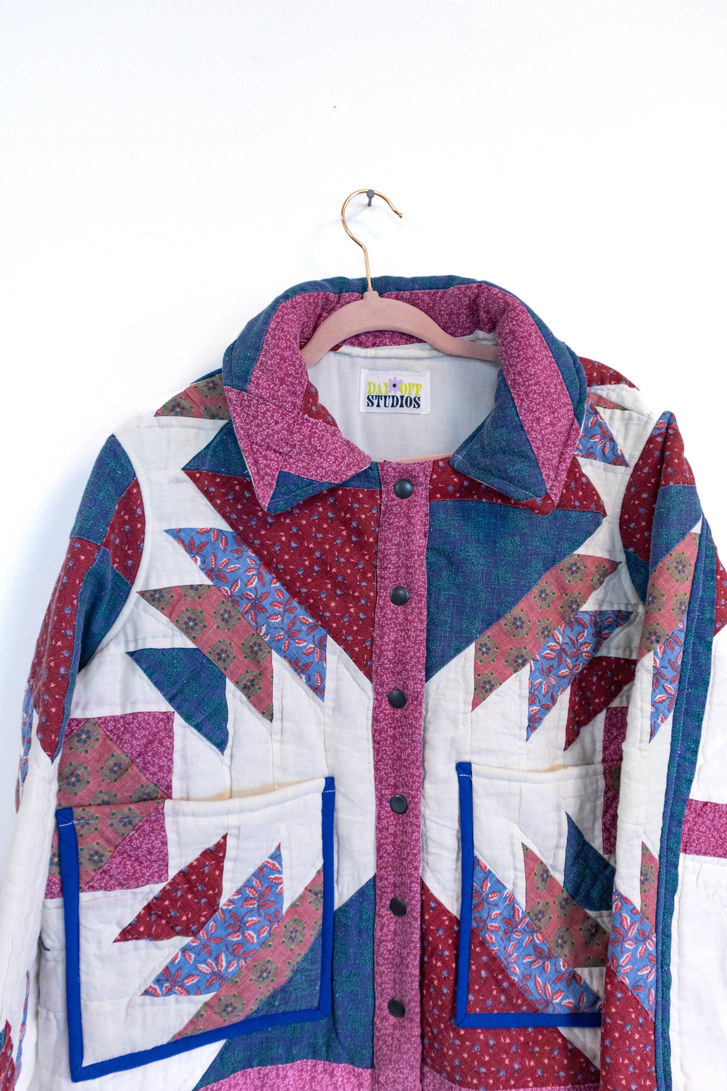 Upcycled Geometric Quilt Jacket