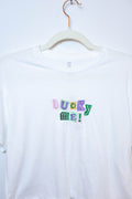 Lucky Me Embroidered Tee