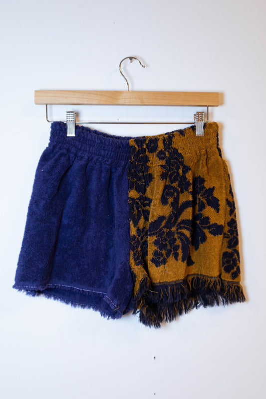Upcycled Towel Patchwork Shorts