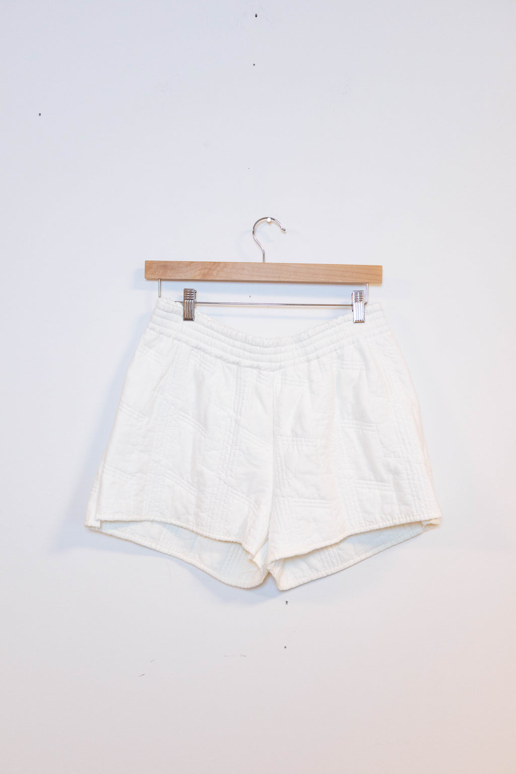 Upcycled Quilt Appliqué Shorts