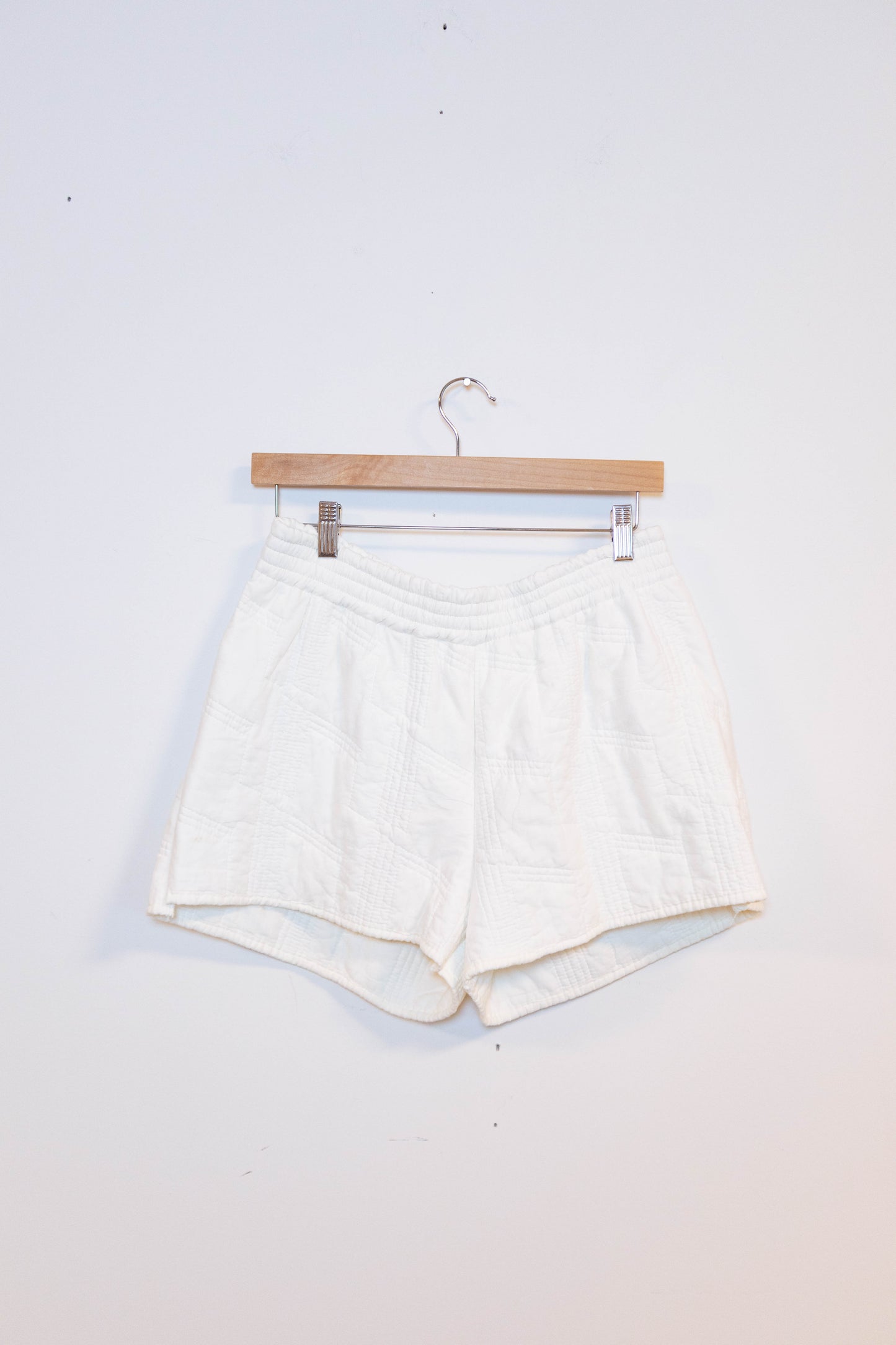 Upcycled Quilt Appliqué Shorts