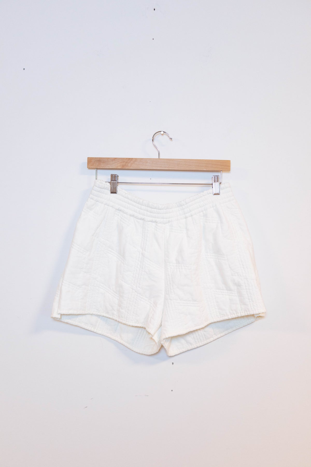 Upcycled Quilt Appliqué Shorts