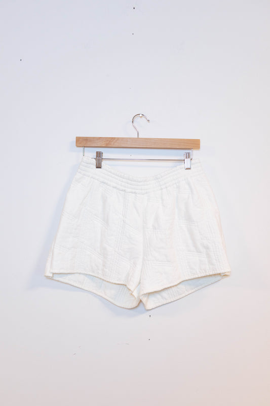 Upcycled Quilt Appliqué Shorts