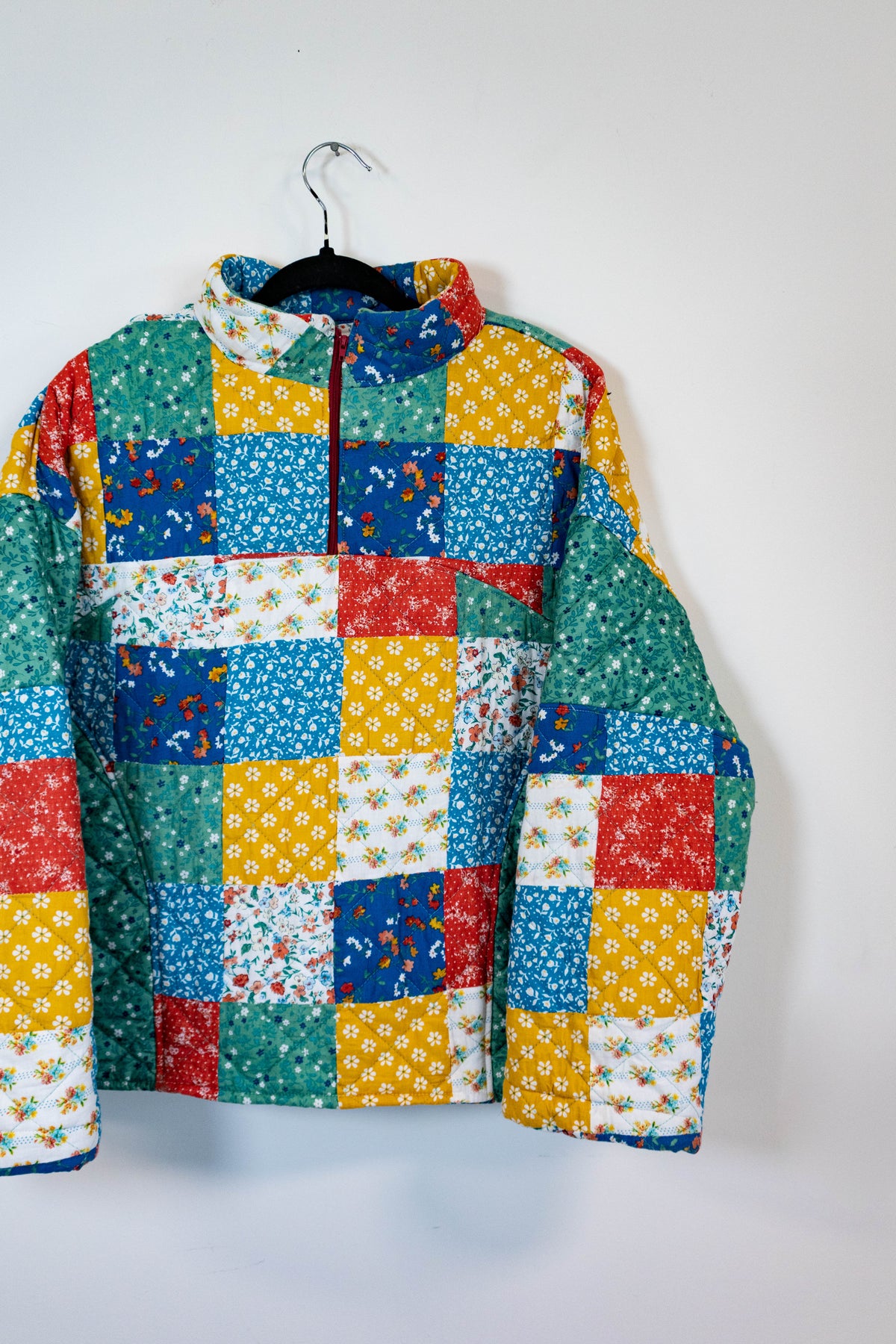 Upcycled Patchwork Quilt Pullover