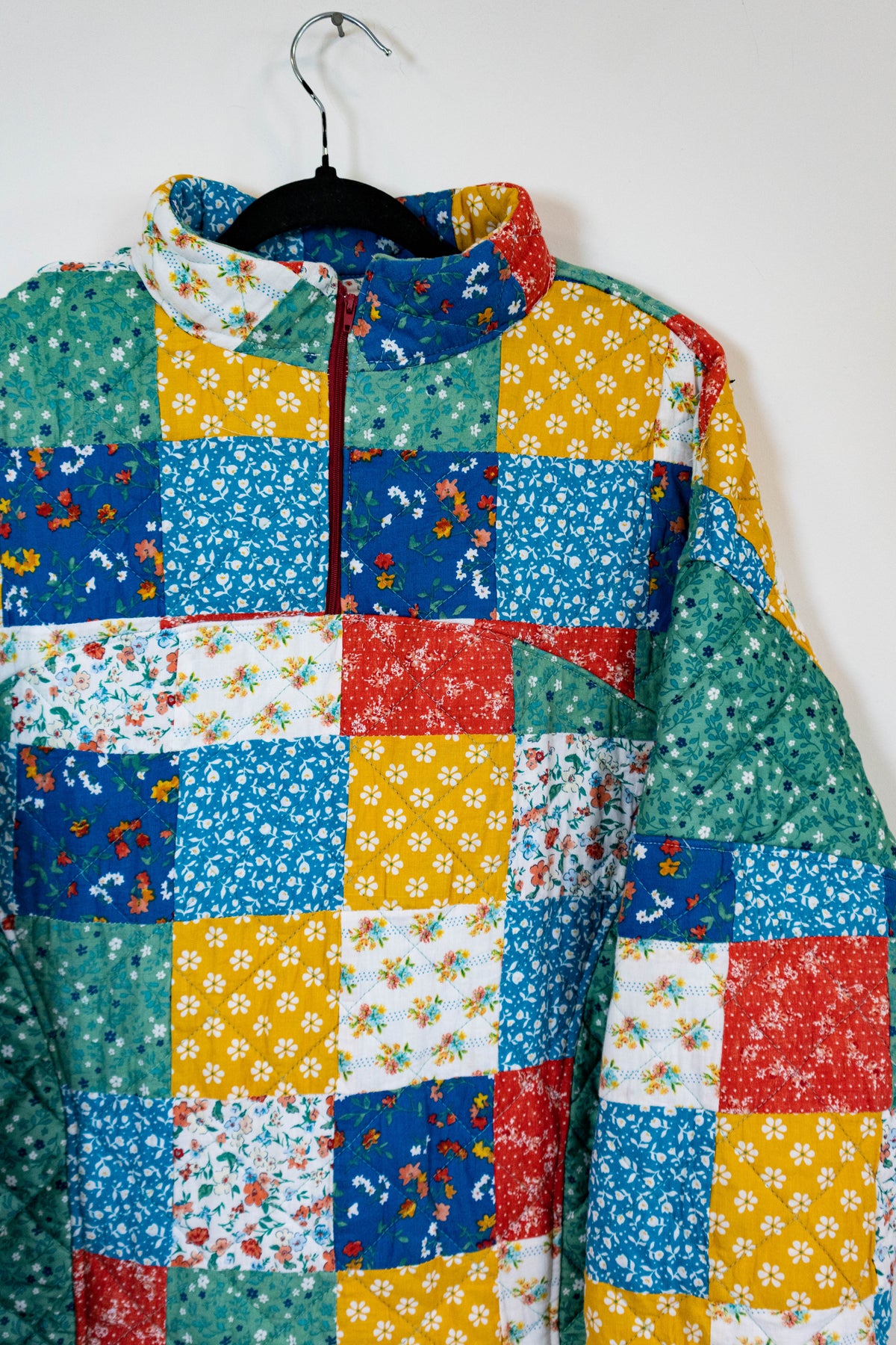 Upcycled Patchwork Quilt Pullover