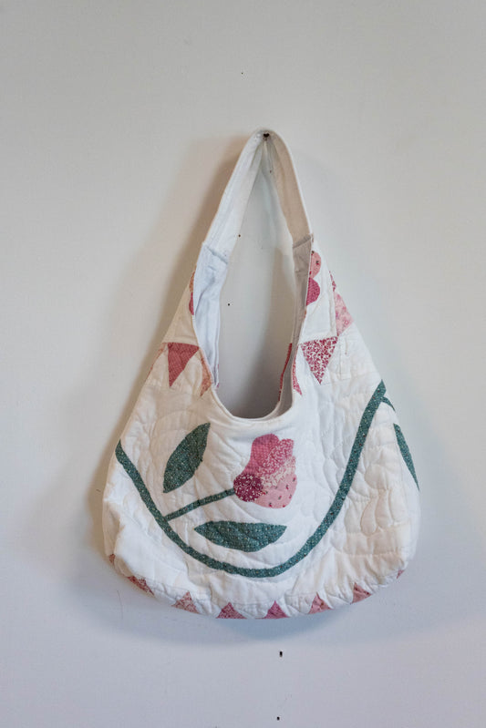 Patchwork Petals Hobo Bag