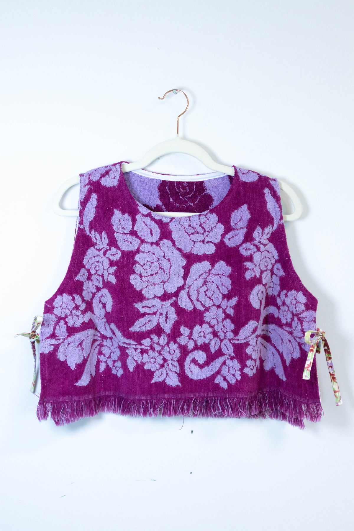 Upcycled 1960s Towel Tank Top