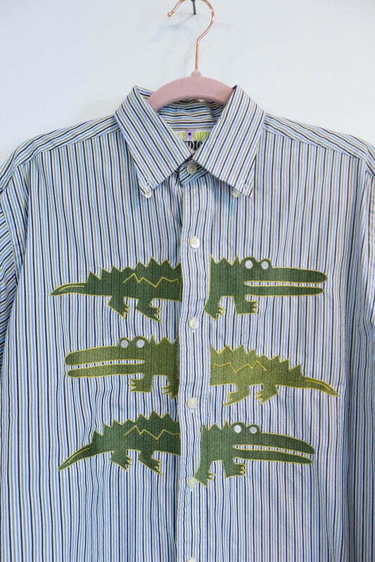 Gator Embroidered Button Down