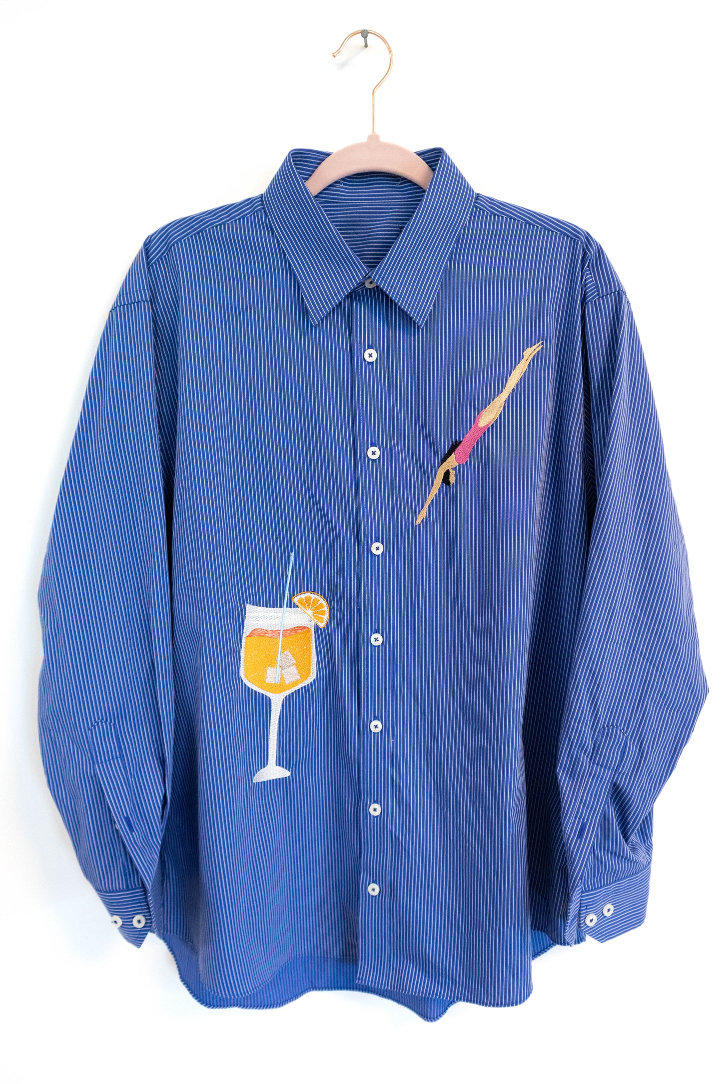 Spritz O'Clock Upcycled Button Down