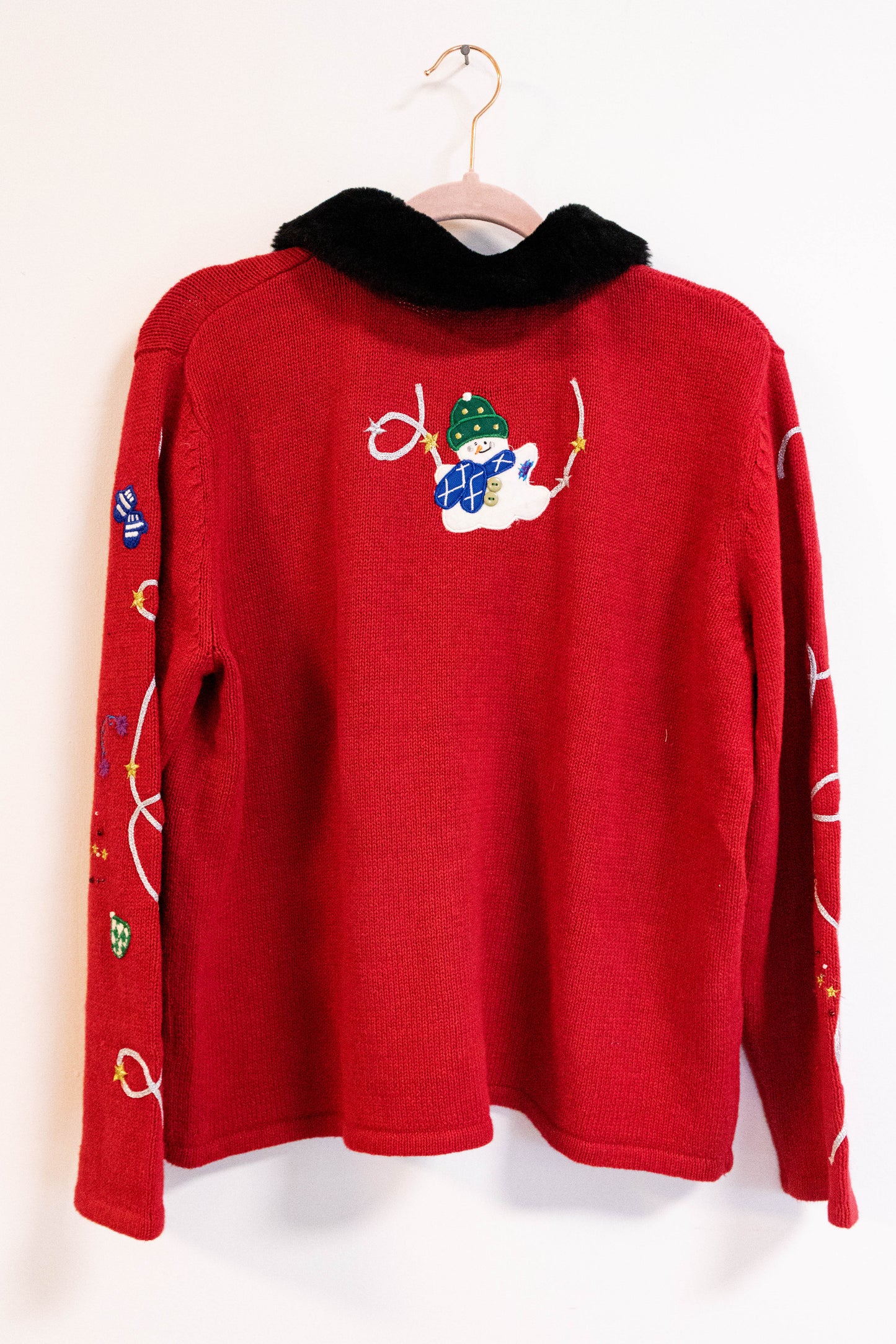 Vintage 90s Snowman Holiday Sweater – Thrifted Ugly Christmas Collection