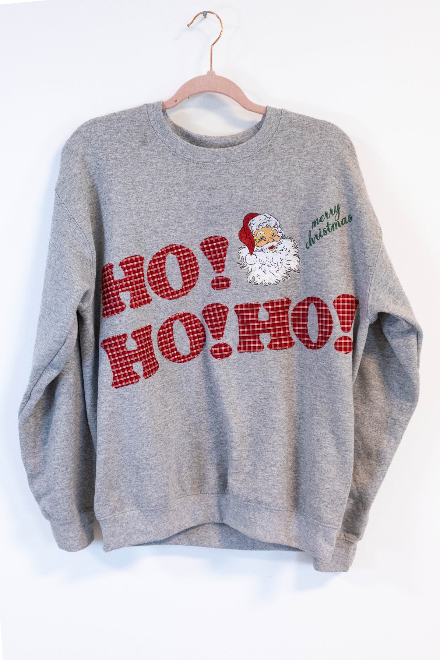 “HO! HO! HO!” Christmas Sweatshirt - Medium