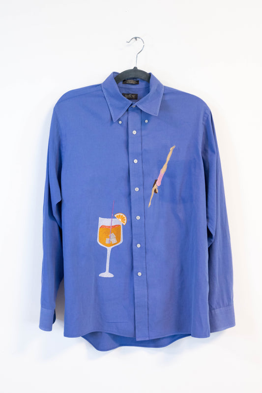 Spritz O'Clock Upcycled Button Down