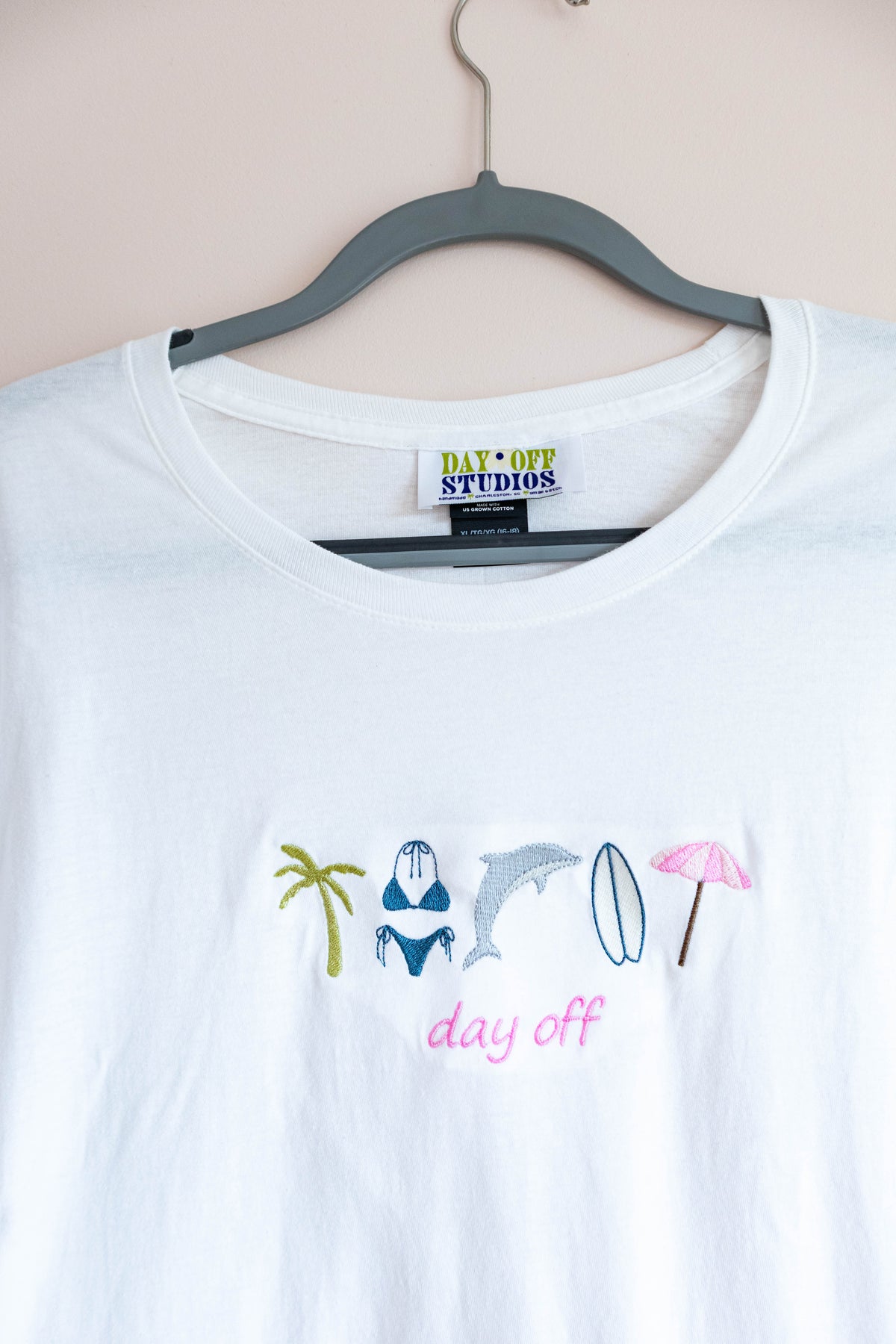 Day Off Studios Coastal Embroidered Tee