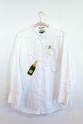 Champagne Pop Embroidered Button-Down - Large