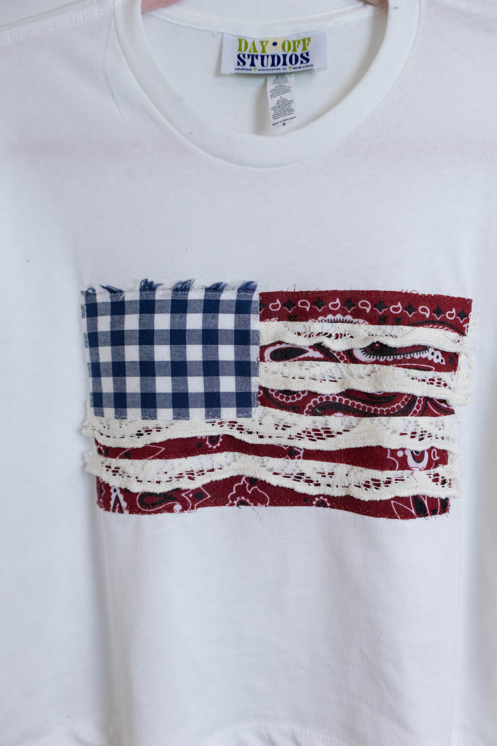 Americana Lace Flag Tee - Small