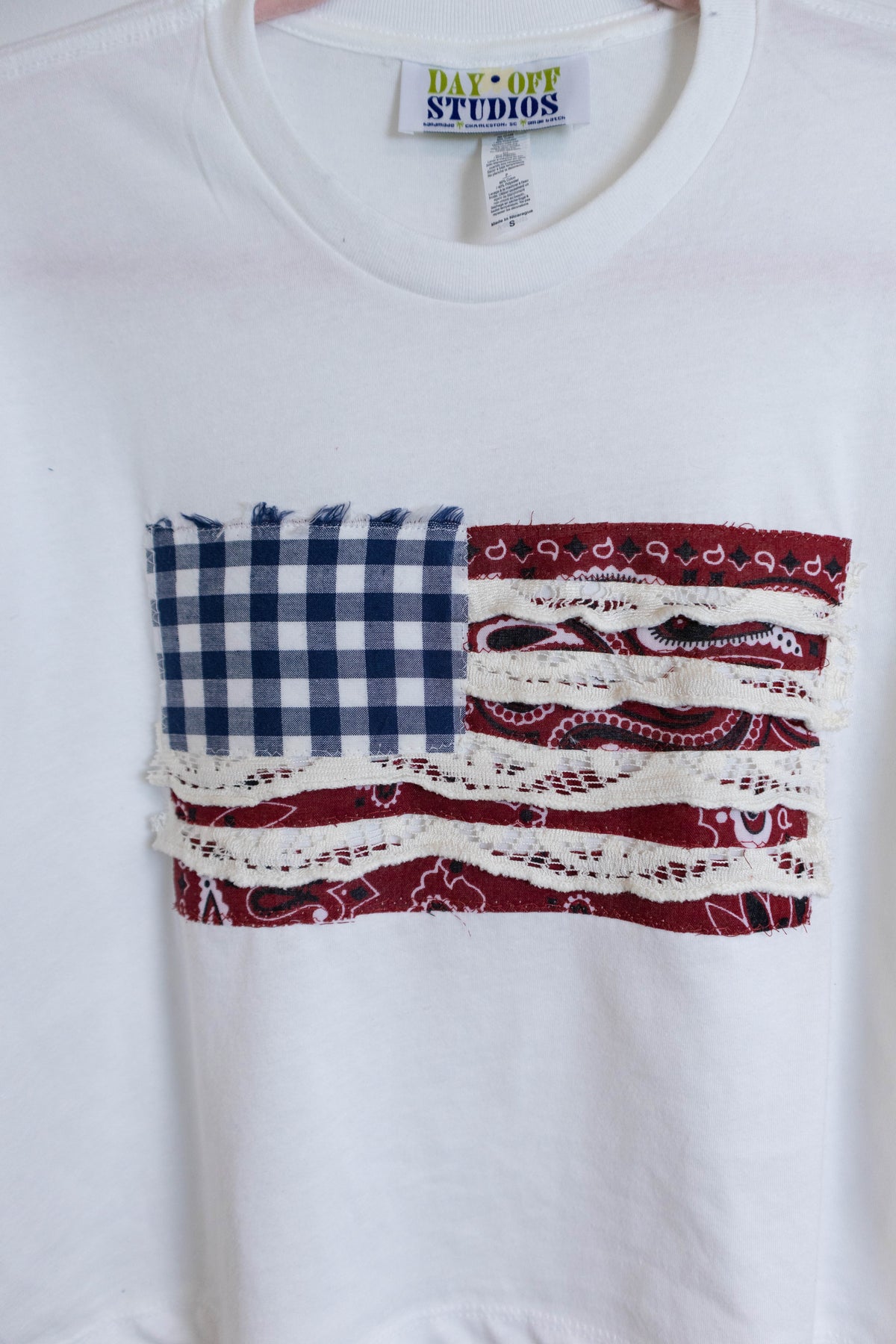 Americana Lace Flag Tee - Small