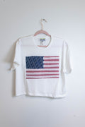 Lace Americana Flag Tee - Large