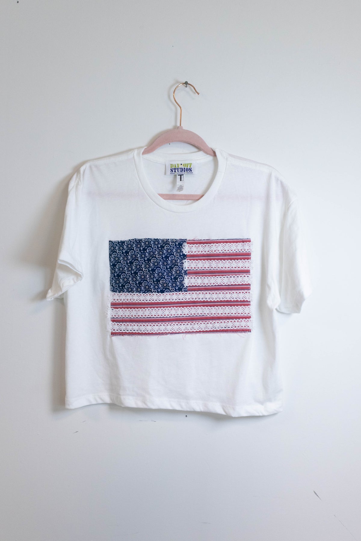 Lace Americana Flag Tee - Large
