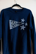 East Coast Pennant Crewneck Sweatshirt - Navy/Large