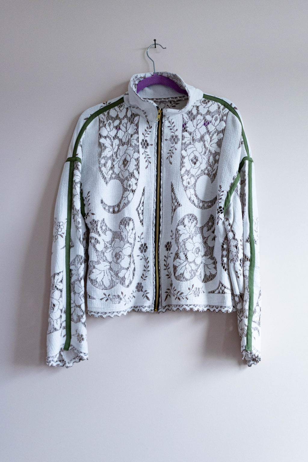 Heirloom Lace Tablecloth Track Jacket