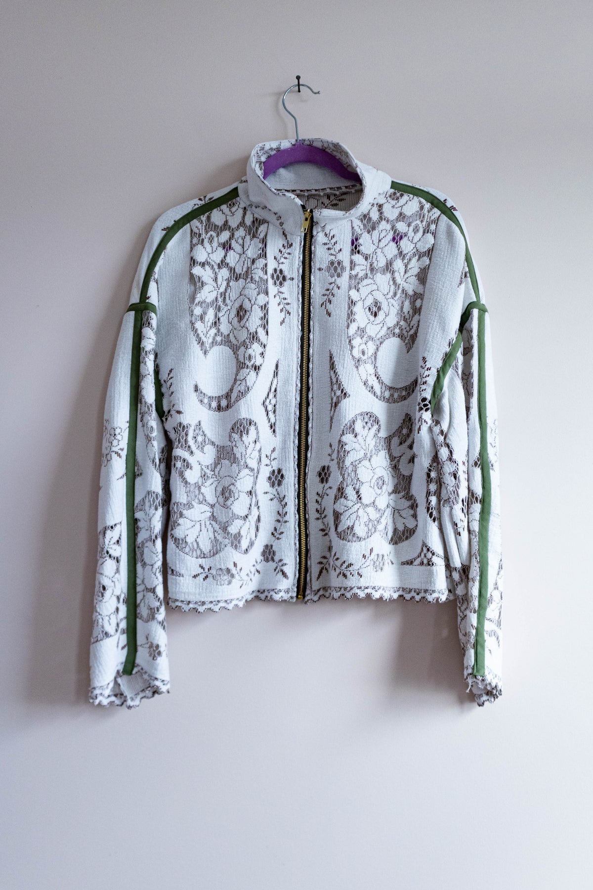 Heirloom Lace Tablecloth Track Jacket