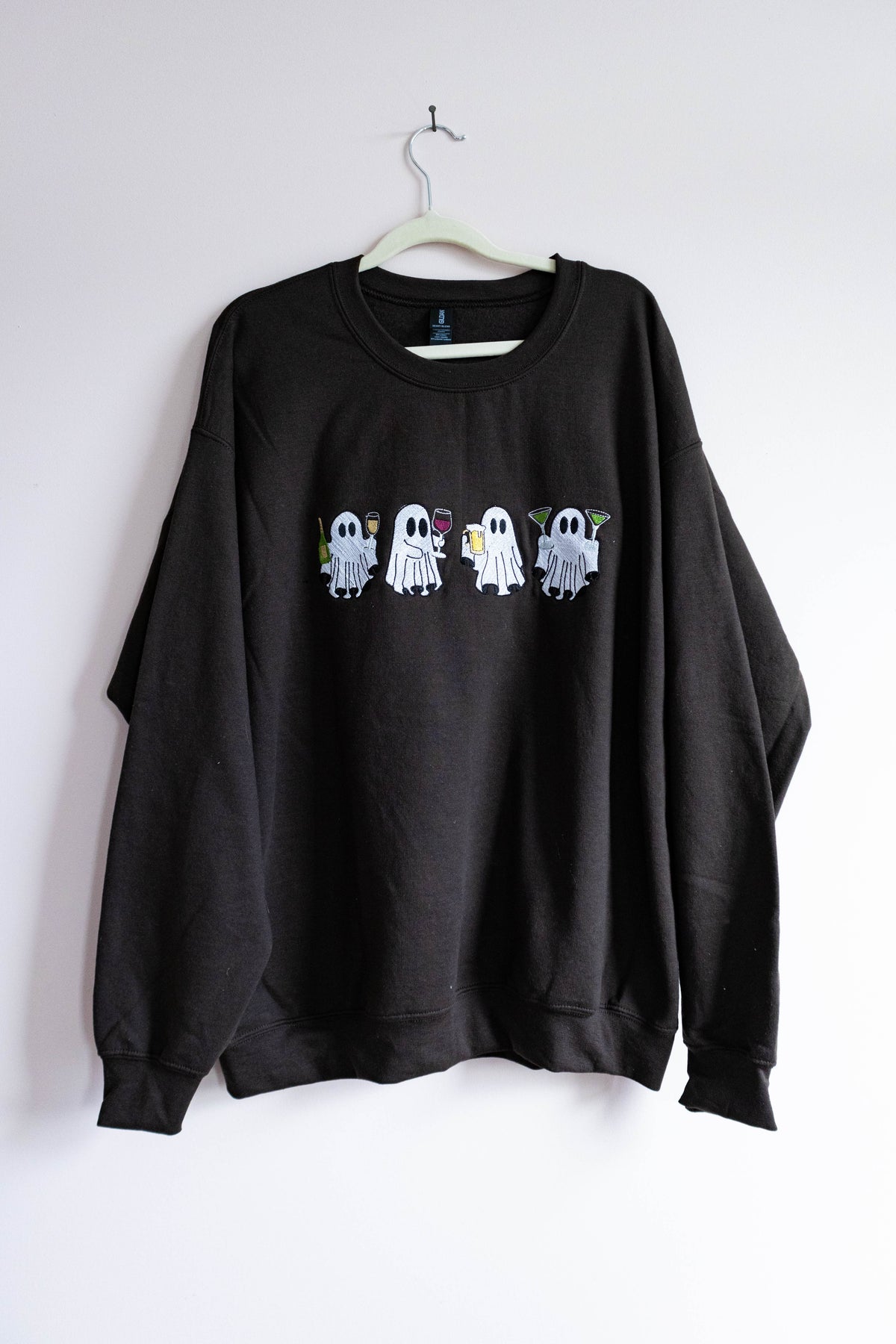 Here for the BOOze Sweatshirt - Chocolate Brown