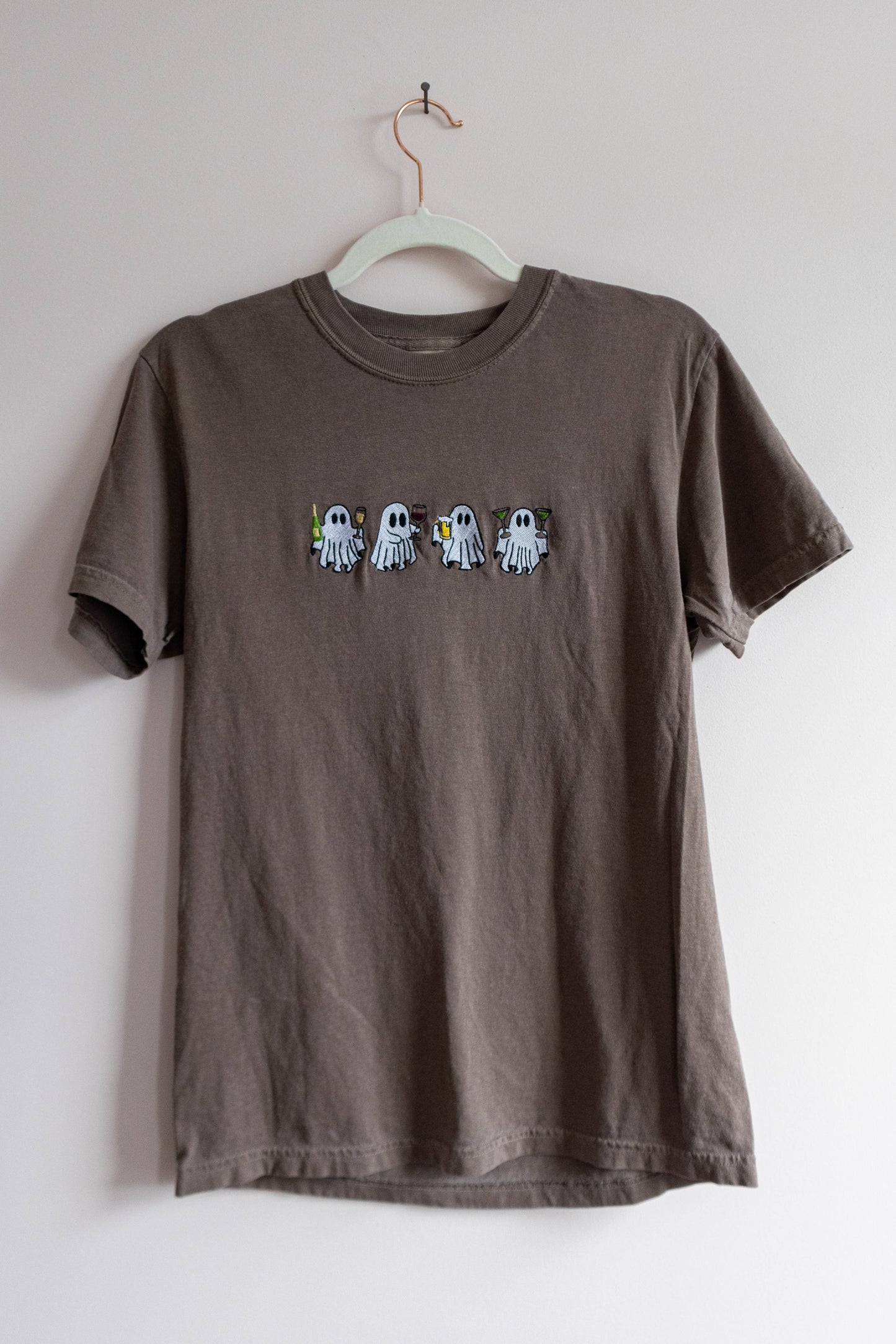 Here for the BOOze T-Shirt - Brown