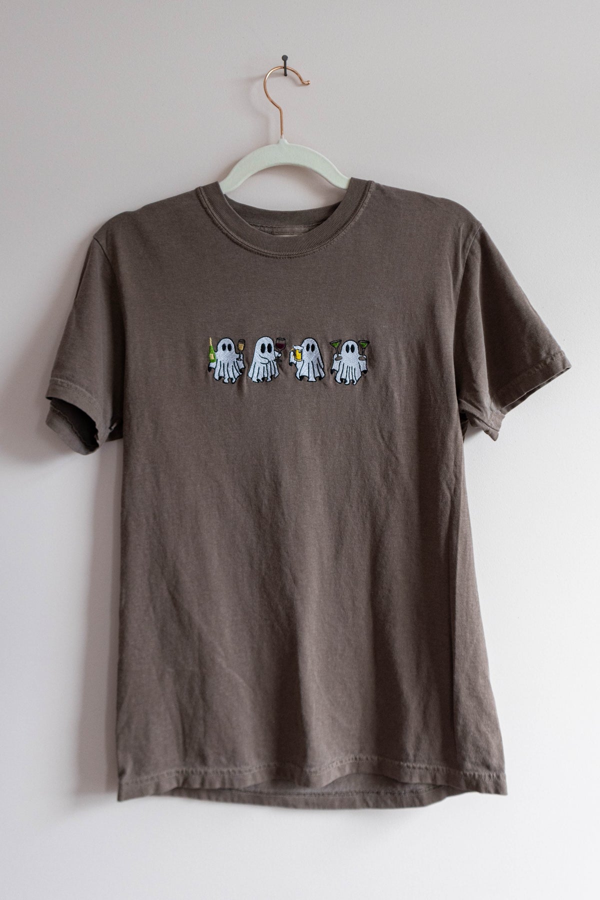Here for the BOOze T-Shirt - Brown