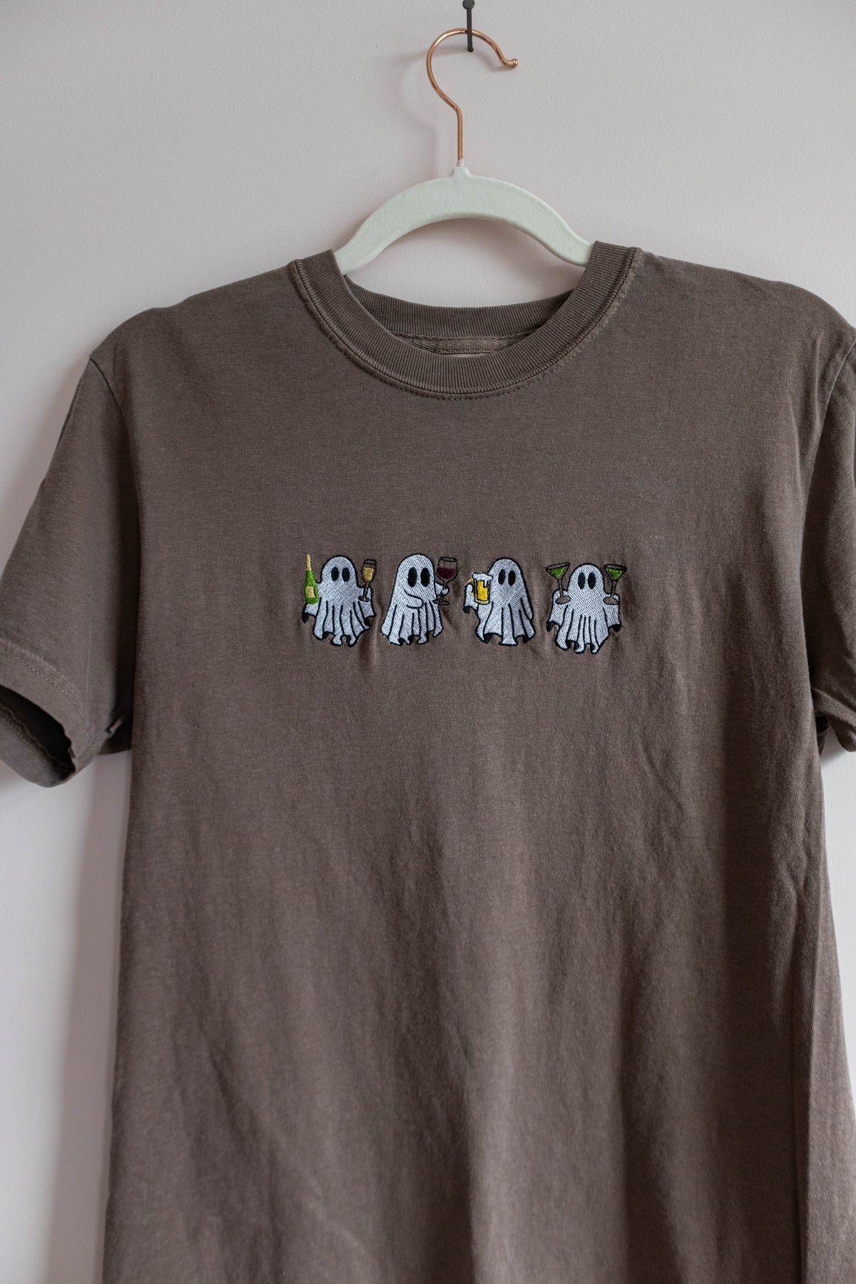 Here for the BOOze T-Shirt - Brown